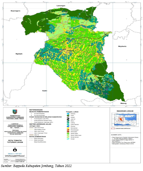 PetaTutupanLahanKabupatenJombang